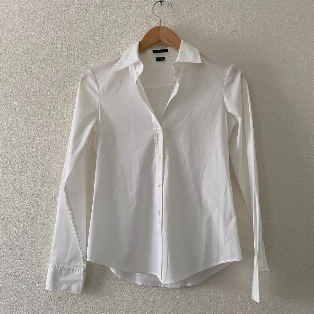 Theory Women's Button Down Shirt | White | Small